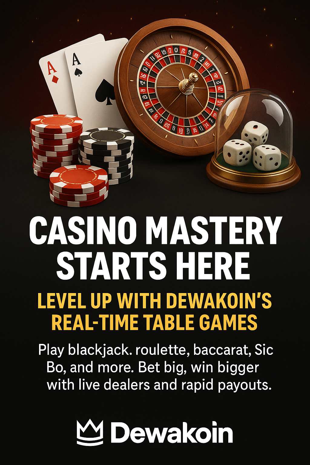 Casino Mastery Starts Here: Level Up with Dewakoin’s Real-Time Table Games