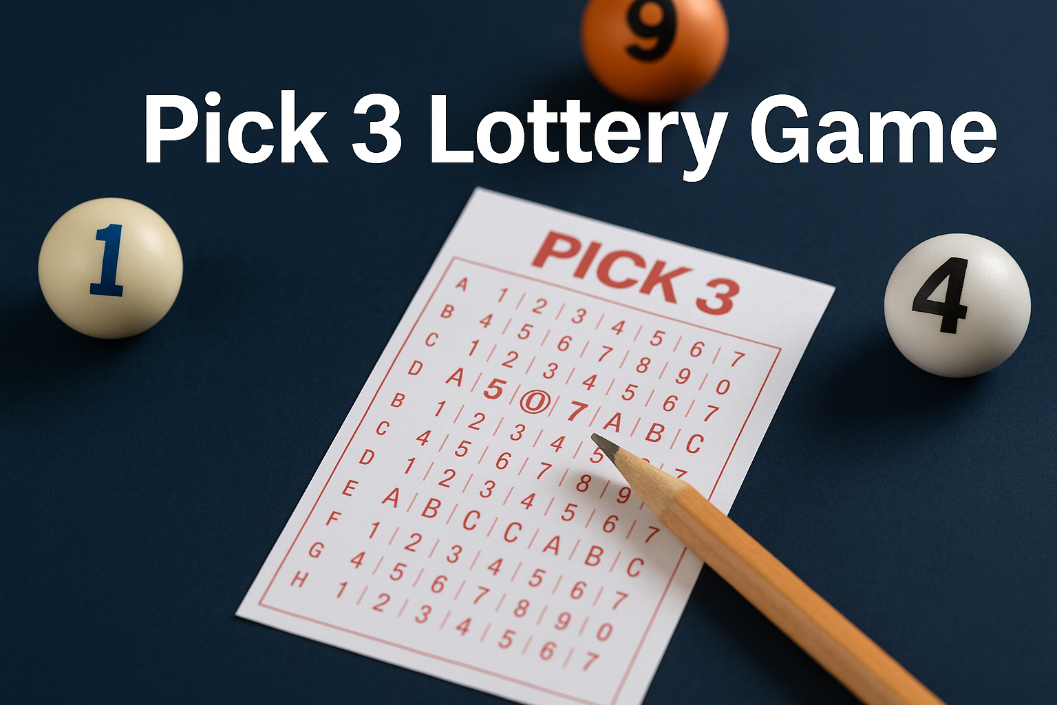 Pick 3 Lottery Game: Simple Daily Draws with Fast Cash Prizes