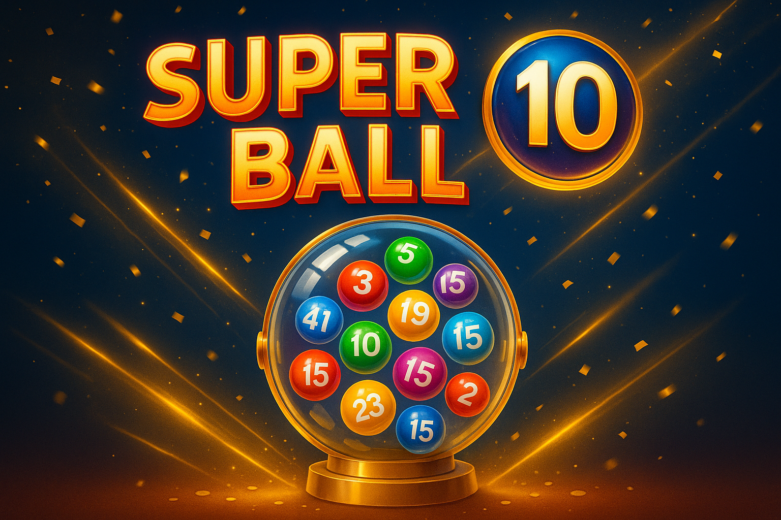 Super Ball 10: The Ultimate Lottery Game of Speed and Fortune